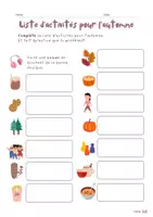 Vorschau - Arbeitsblätter - Activités pour l'automne - AB zur Wortschatzarbeit - Seite 1
