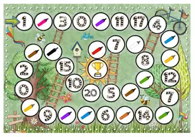 Vorschau - Spiele - Farben & Zahlen spielerisch lernen – Spielfeld und Wortschatzkarten für DAZ/DAF-Kinder - Seite 3