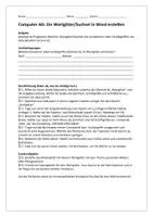 Vorschau - Arbeitsblätter - ComputerAG - Ein Wortgitter in Word erstellen - Deckblatt