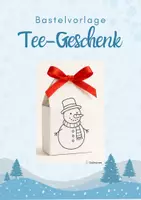 Vorschau - Mal- und Bastelvorlagen - Weihnachtsgeschenk basteln - Teebeutelverpackung - Deckblatt