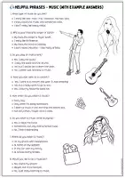 Vorschau - Arbeitsblätter - Music – English Worksheets (Reading Comprehension Ed Sheeran, Dialogue Writing, Vocabulary, Domino Game, Solutions) | 7. Klasse / A2–B1 - Seite 1