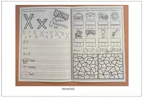 Vorschau - Arbeitsblätter - Buchstabe X x - Miniheft - Faltheft - Buchstabeneinführung - Seite 2