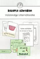 Vorschau - Arbeitsblätter - Materialpaket Rezepte schreiben Klasse 3-4 - Deckblatt