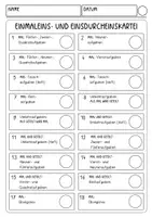 Vorschau - Aufgabenkarten - Rechenkartei Einmaleins und Einsdurcheins - Seite 1