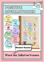 Vorschau - Poster - Wand des Selbstvertrauens - Positive Affirmationen - Deckblatt