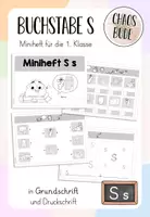 Vorschau - Arbeitsblätter - Miniheft S s - Buchstabeneinführung - Deckblatt
