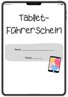 Vorschau - Unterrichtsreihen - Tablet Führerschein - Einführung - Deckblatt