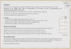 Vorschau - Stationenlernen - Ausschnitte 1000er-Tafel, 18x4 Klammerkarten, Zahlenraumerweiterung bis 1000, Förderung Zahlvorstellung, mehrfach differenziert! - Seite 1