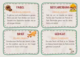 Vorschau - Arbeitsblätter - Kreatives Schreiben im Herbst – differenzierte Schreibkartei für Klasse 3. bis 6. Jahrgangsstufe - Seite 3