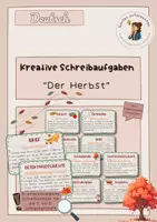 Vorschau - Arbeitsblätter - Kreatives Schreiben im Herbst – differenzierte Schreibkartei für Klasse 3. bis 6. Jahrgangsstufe - Deckblatt