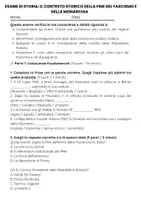 anteprima - Compiti in classe/Test - La Transizione dalla Monarchia alla Repubblica Italiana - Pagina 1