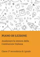 anteprima - Piani di lezione - Esplorando la Costituzione Italiana: Un Viaggio Storico - Pagina di copertina