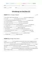 Vorschau - Test - Schreibung von das, dass - Tests / Hausaufgabenüberprüfungen (Materialpaket) - Seite 2