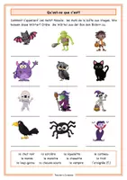 Vorschau - Arbeitsblätter - Bildbeschriftung_Halloween_Französisch - Deckblatt