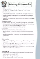 Vorschau - Mal- und Bastelvorlagen - Halloween Bastelidee/Kunstidee – Aufklappbare Halloween Tür mit lustigen Motiven - Seite 1