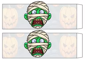 Vorschau - Mal- und Bastelvorlagen - Schaurige Windlichter für Halloween - Bastelvorlage #huhuhalloween - Seite 1