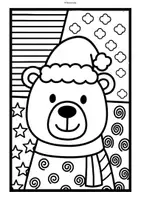 Vorschau - Mal- und Bastelvorlagen - Weihnachten Pop Art Ausmalbilder (Kunst Vertretung) - Seite 2