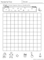 Vorschau - Arbeitsblätter - Orientierung im Hunderterfeld, Weihnachtsedition, Einführung Hunderterfeld / Hundertertafel, Zahlenraum bis 100 - Seite 2