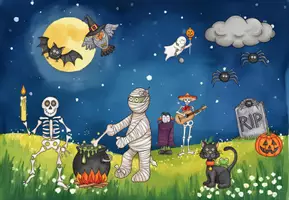 Vorschau - Stundenentwürfe - Lesespur - Halloween - Anfangsunterricht - Deckblatt