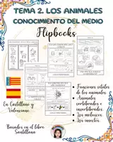Vista previa - Unidades / Secuencias / Situaciones de Aprendizaje - Flipbooks tema 2. Los animales - Els animals - Portada