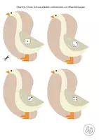 Vorschau - Arbeitsblätter - (Martins-)Gans Schwanzfedern anklammern mit Wäschekluppen - Deckblatt