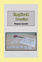 Vorschau - Arbeitsblätter - Domino - Englisch, Thema: Monate/month + Vorlage - Deckblatt