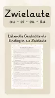 Vorschau - Text - Zwielaute - Geschichte zum Einstieg - Deckblatt