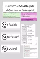 Vorschau - Unterrichtsreihen - Gefühle rund um Gerechtigkeit - Ethik/Grundschule - Deckblatt