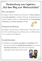 Vorschau - Mal- und Bastelvorlagen - Auf dem Weg zum Weihnachtsfest LEGEKREIS (Weihnachten Grundschule) - Seite 1