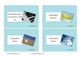 Vorschau - Aufgabenkarten - Kartei Erstes Fotografieren - Seite 3