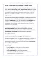 Vorschau - Unterrichtsreihen - Sprache und Kommunikation in analogen und digitalen Medien –Argumentation, Reflexion, Transfer – Sequenz 8 / 8 - Seite 1