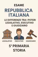 anteprima - Compiti in classe/Test - Esame di Storia: poteri legislativo, esecutivo e giudiziario - Pagina di copertina