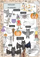 Vorschau - Mal- und Bastelvorlagen - Halloween - Gruselspaß: Cliparts, Ausmalbilder, Girlande und Fliegende Fledermaus - Deckblatt