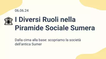 anteprima - Presentazioni / Lavagne - Esplorando la Piramide Sociale Sumera - Pagina 1