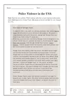 Vorschau - Arbeitsblätter - Englisch Klasse 8 Reading: Black Lives Matter - Deckblatt