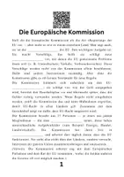 Vorschau - Arbeitsblätter - Institutionen der Europäischen Union - Deckblatt