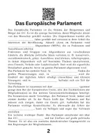 Vorschau - Arbeitsblätter - Institutionen der Europäischen Union - Seite 1
