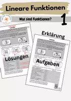 Vorschau - Arbeitsblätter - Materialpaket: Lineare Funktionen - Seite 1