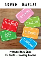 Προεπισκόπηση - Flashcards - Round Mania - math game - Rounding numbers - Εξώφυλλο