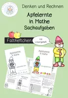 Vorschau - Arbeitsblätter - Sachaufgaben Apfelernte Faltheft - Deckblatt