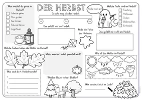 Vorschau - Arbeitsblätter - Steckbrief für den Herbst - Jahreszeiten - Seite 2