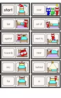 Vorschau - Spiele - Monster Prepositions - Dominoes - Seite 1