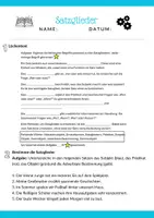Vorschau - Arbeitsblätter - Satzglieder wiederholen: Subjekt, Prädikat, Objekt & Adverbiale (Klasse 5-6) - Seite 2