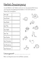 Vorschau - Arbeitsblätter - Lesespaziergang (Herbst) - Seite 2