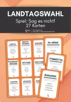 Vorschau - Spiele - Spiel: Sag es nicht! - Landtagswahl - Deckblatt