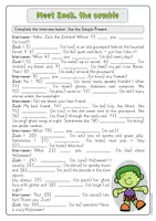 Vorschau - Arbeitsblätter - Halloween interview - Present Simple activity (Englisch) - Seite 1