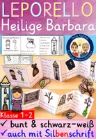 Vorschau - Arbeitsblätter - Heilige Barbara LEPORELLO Klasse 1-2 Religion - Deckblatt