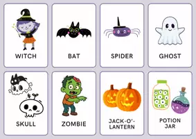 anteprima - Flashcard - Halloween Vocabulary Flashcards - Pagina di copertina