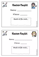 Vorschau - Arbeitsblätter - Musik Booklet Klassen Playlist Lieblingslieder - Seite 2