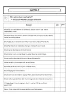 Vorschau - Arbeitsblätter - Allein in der Wildnis Kapitel 7 wahr oder falsch- Aufgaben - Deckblatt